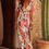 Thumbnail: Pink Boho Tie-dye Print V Neck Maxi Dress