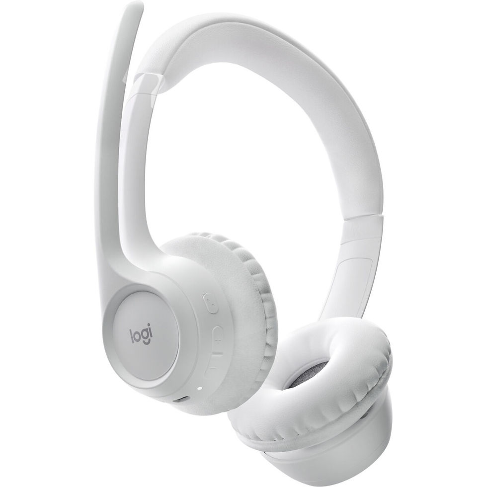 Thumbnail: Headphones with Microphone Logitech 981-001417 White