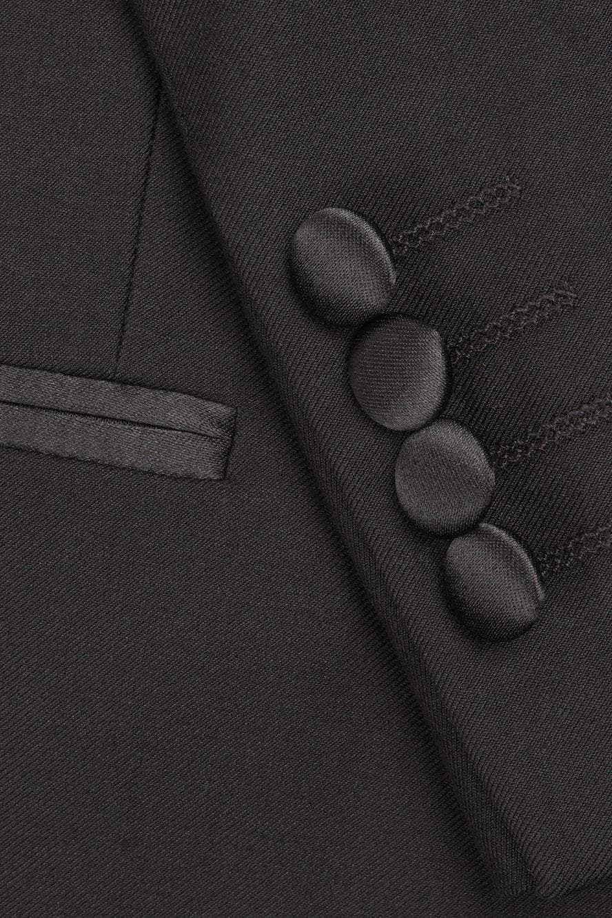 Thumbnail: "Milan" Black Tuxedo Jacket Peak (Separates)