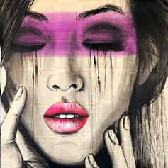 PAINTING OF TEARFUL LADY