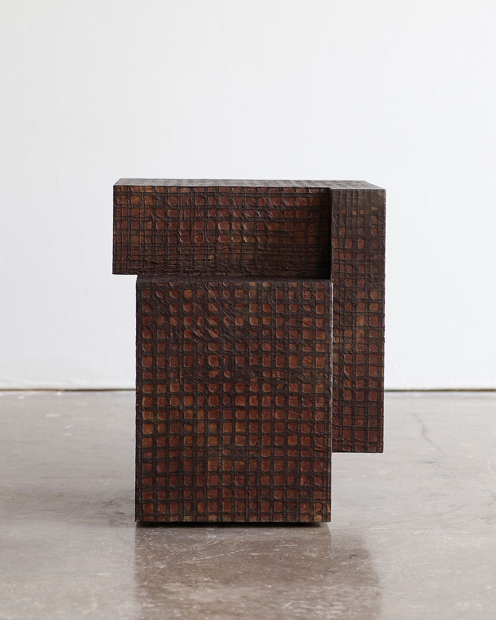 Thumbnail: Wa side table grid brown