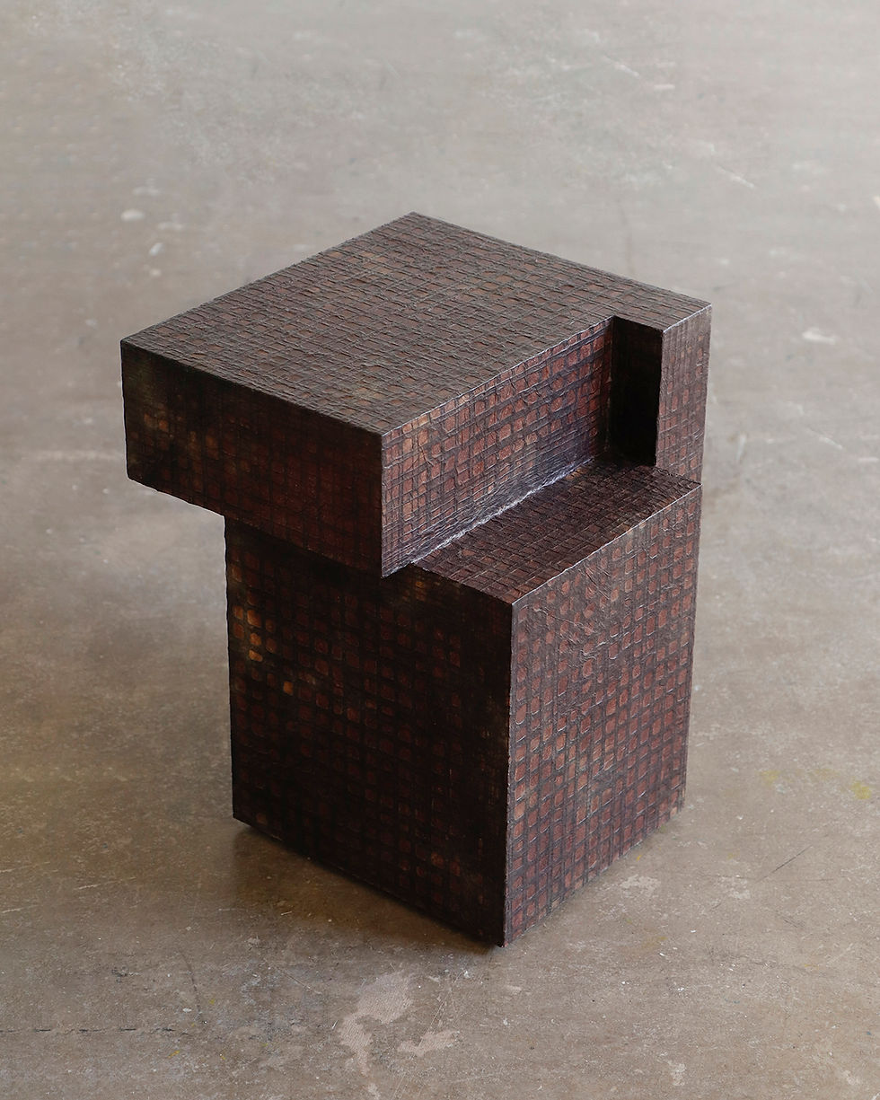 Thumbnail: Wa side table grid brown