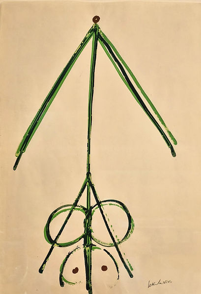 Sonja Sekula ohne Titel 1963 (Strichmensch)