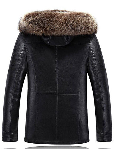 Miniatura: FUTRO MĘSKIE Z KAPTUREM