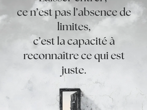      Quand il est temps de laisser entrer...