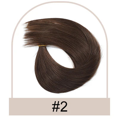 Thumbnail: Micro Loop Hair Extension Human Hair Straight Brazilian Remy Hair Extensions for