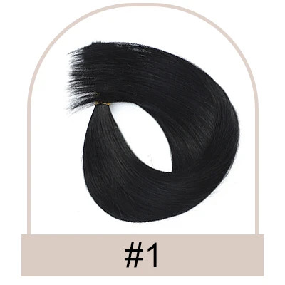 Thumbnail: Micro Loop Hair Extension Human Hair Straight Brazilian Remy Hair Extensions for