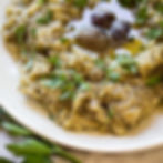 Roasted eggplant dip (Zaalouk)