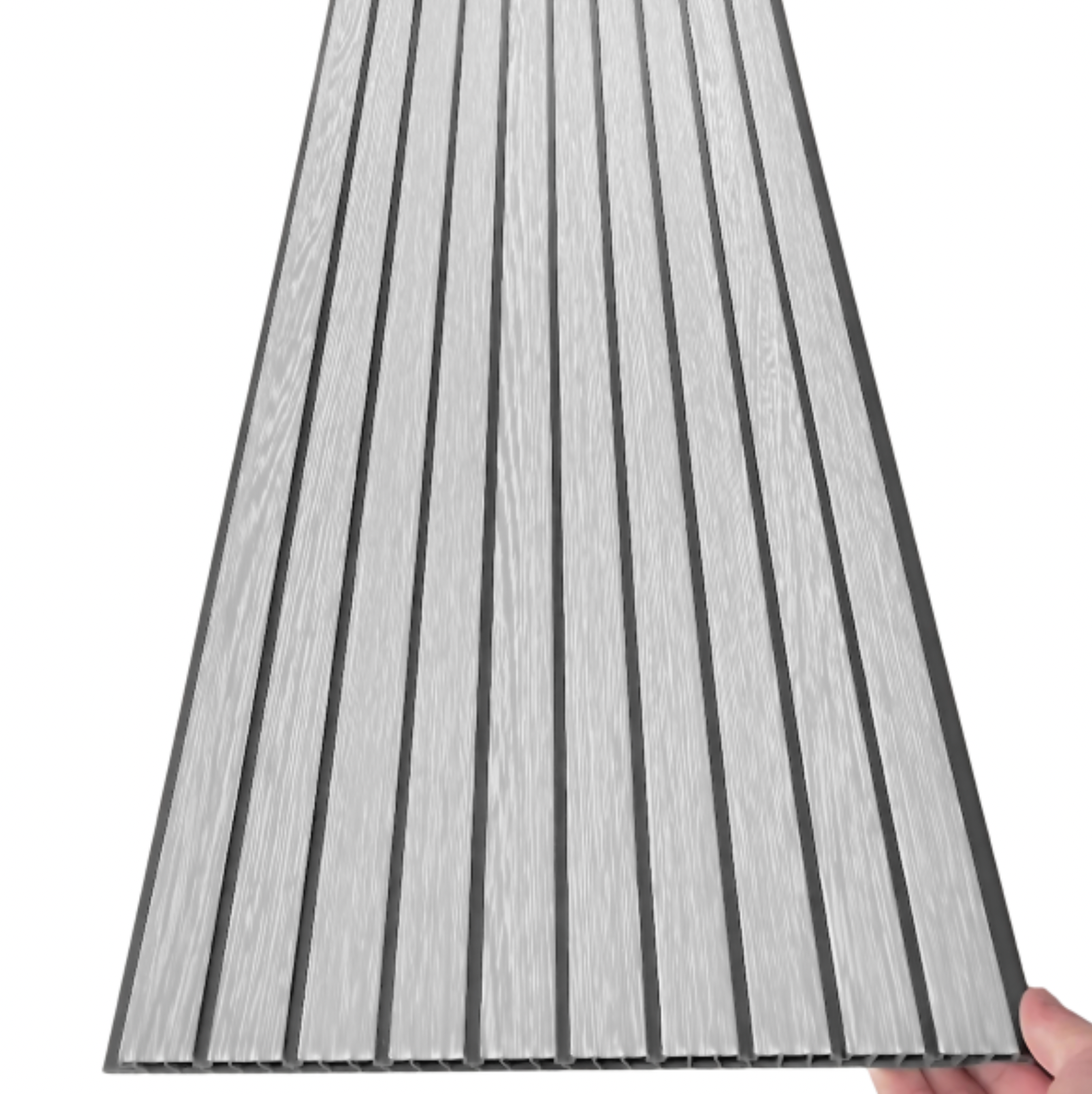 Wall Panel PVC 30cm x 290cm - Cinza Tela