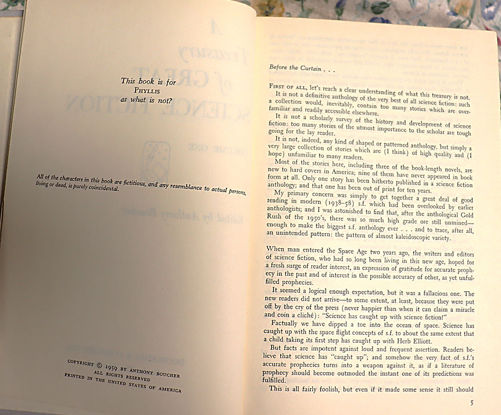 Thumbnail: A Treasury of Great Science Fiction Volume 1  Doubleday