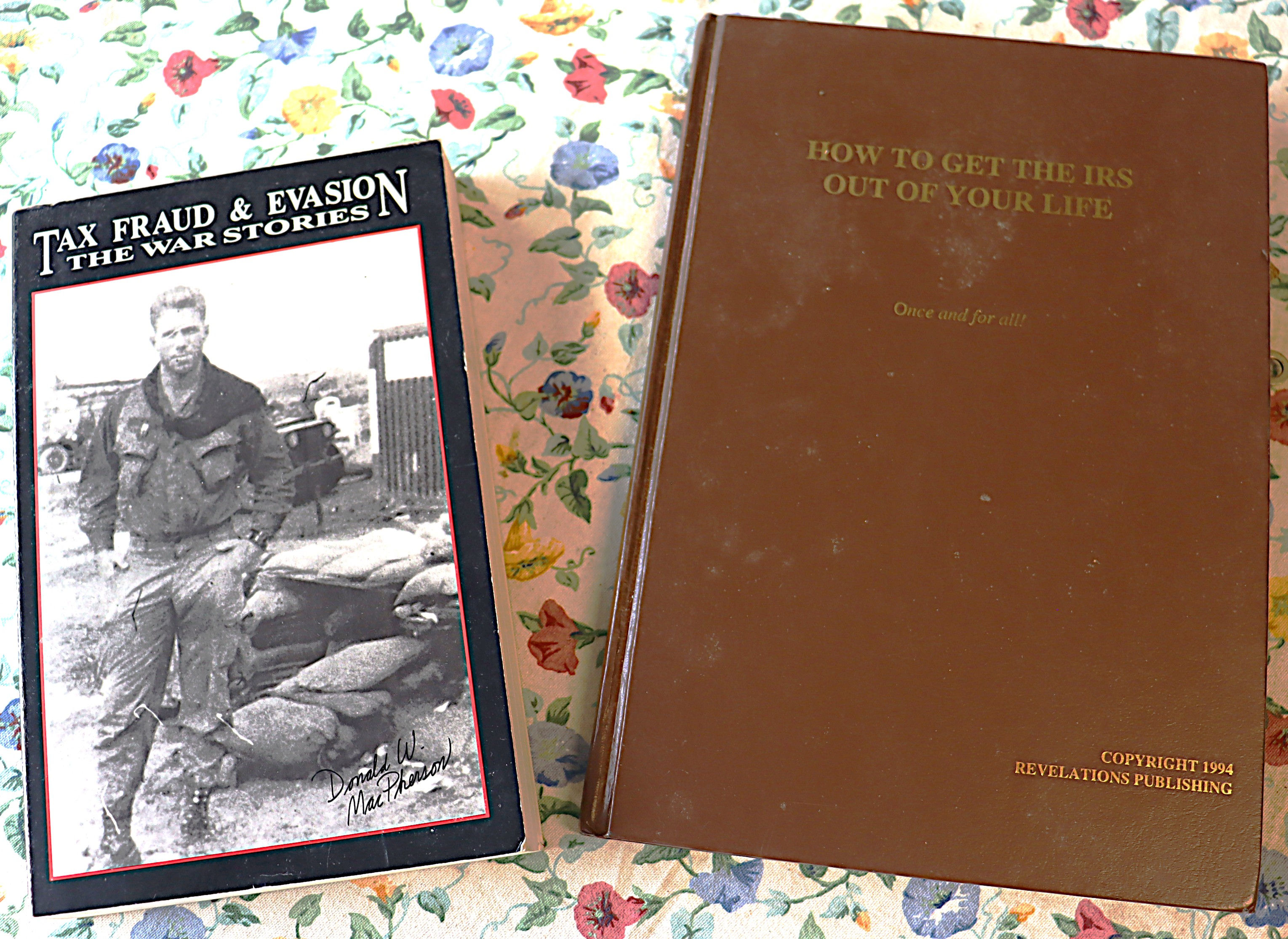 2 vintage book on taxes Tax Fraud and Evasion by McPherson 1989 and How to get t