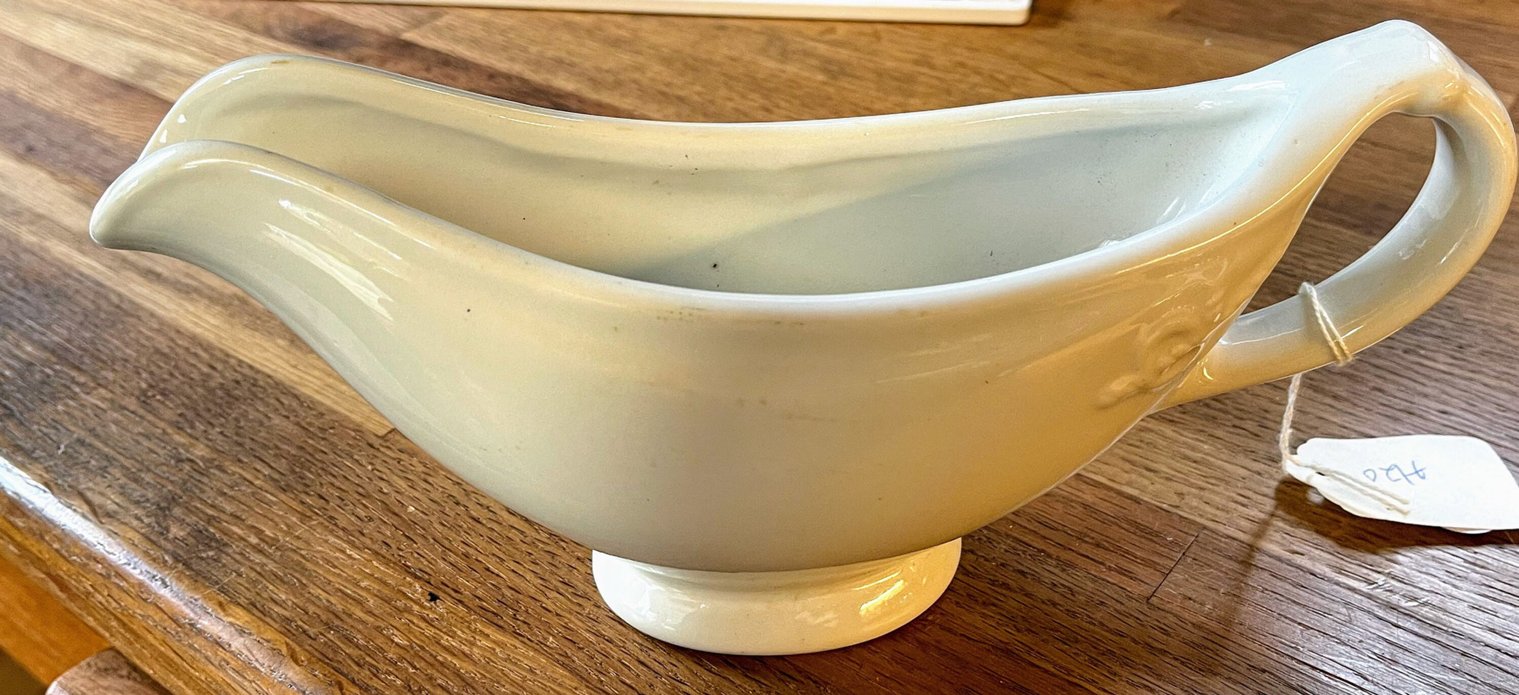 Vintage Tepco Gravy bowl boat White Ironstone