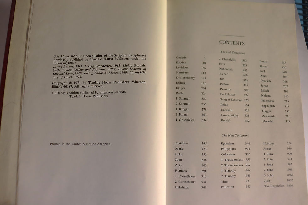 Thumbnail: The Living Bible Paraphrased  1971 Guideposts  Q