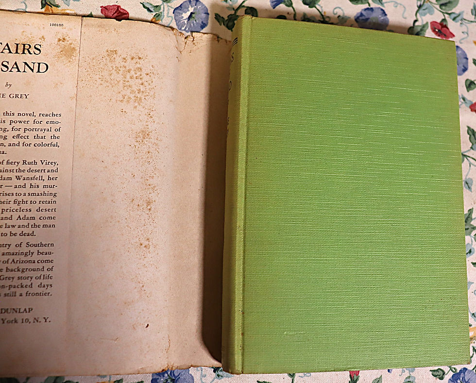 Thumbnail: Stairs of Sand by Zane Gray  Grosset and Dunlap with Harper  1928 with dust jack