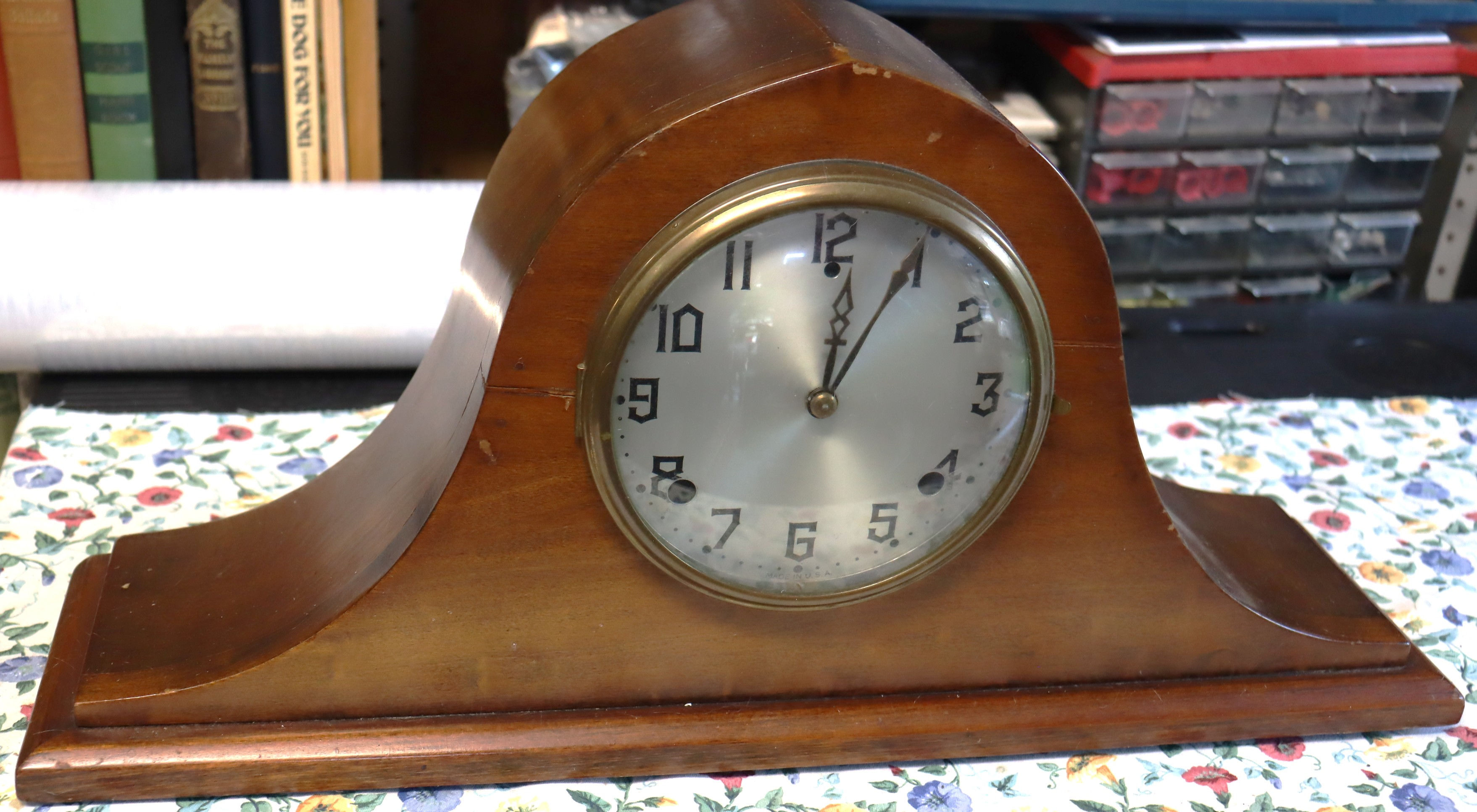 Gilbert 1807 Mantle slay clock 20 by 10 inches.
