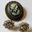 Thumbnail: Vintage 3 piece set earrings and broach.