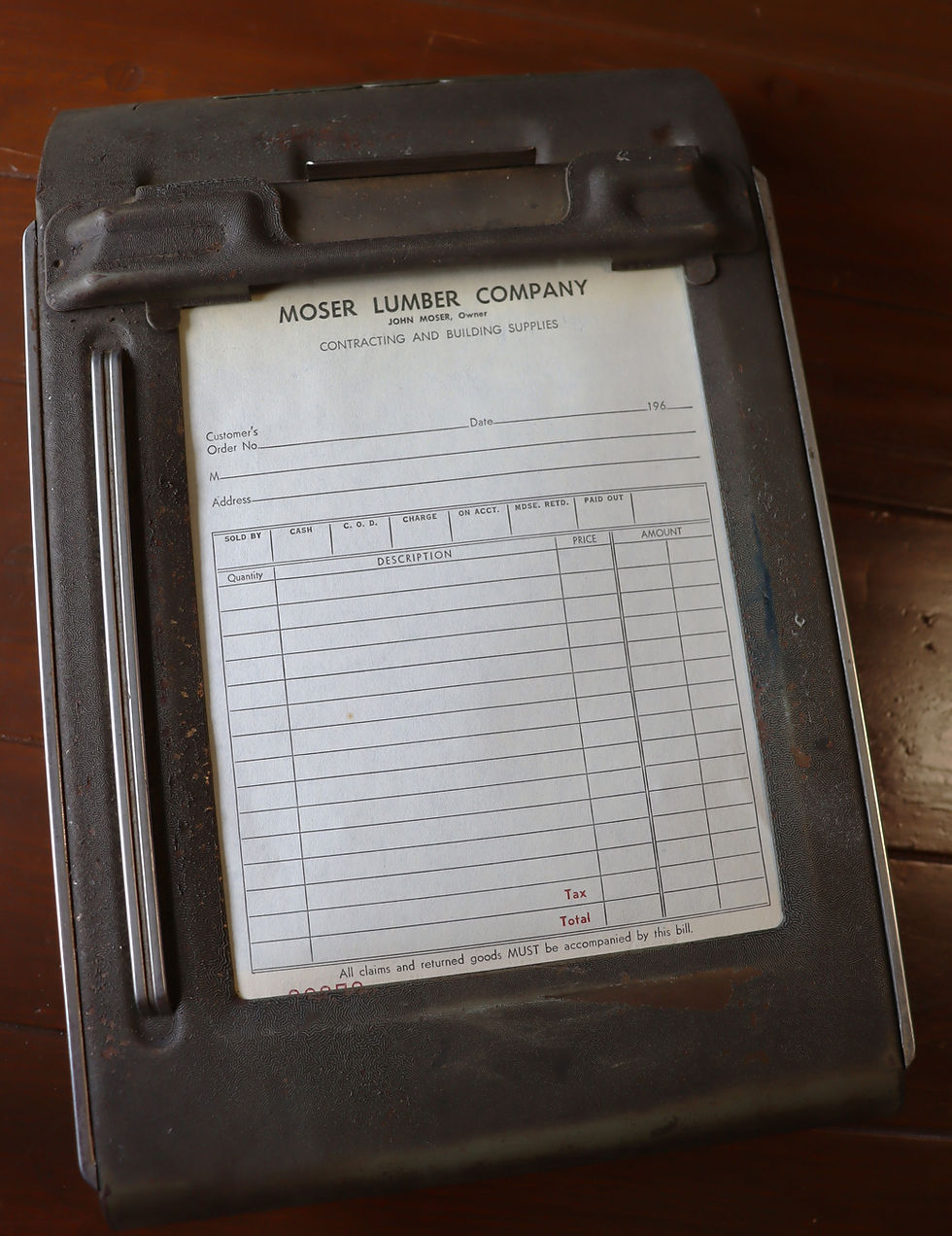 Thumbnail: Vintage Egry Handipak metal sales ticket recorder with carbon  Has original sale