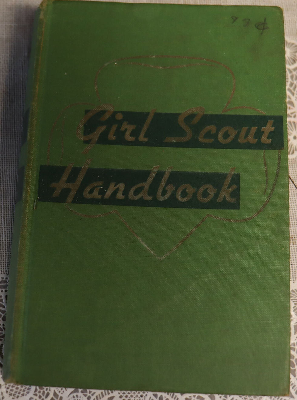 Thumbnail: Vintage 1951 edition of the Girl Scout handbook, Intermediate program . Book is