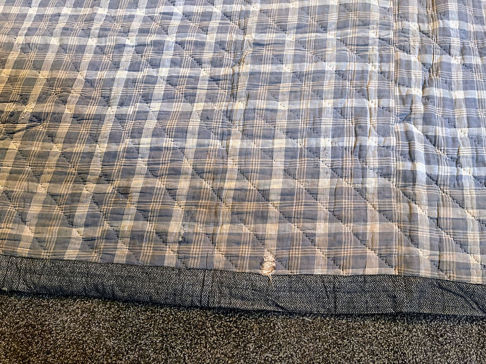 Thumbnail: Vintage 69 by 72 inches quilt