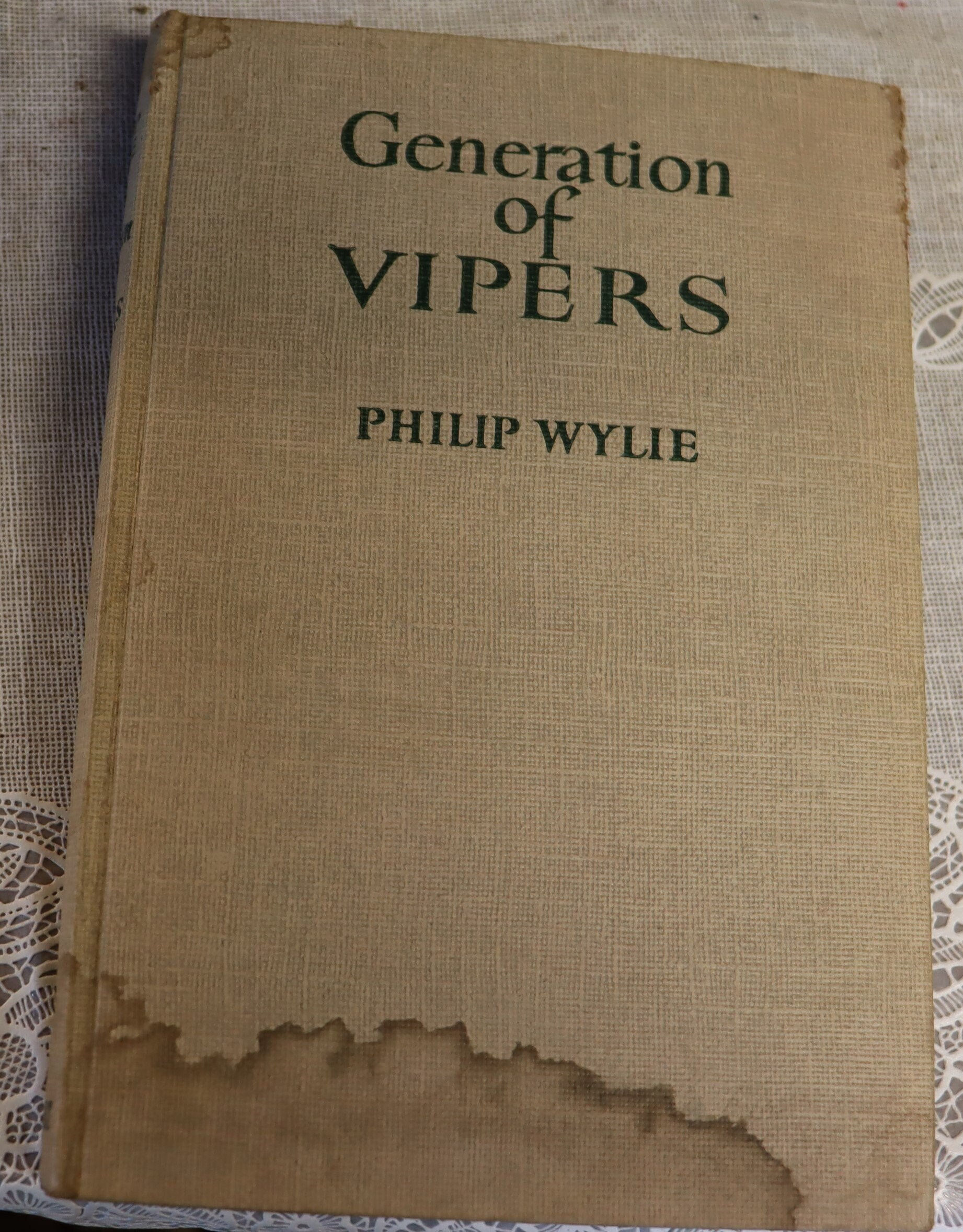Vintage first edition Generation o Vipers by Philip Wylie 1942 Rinehart and Com