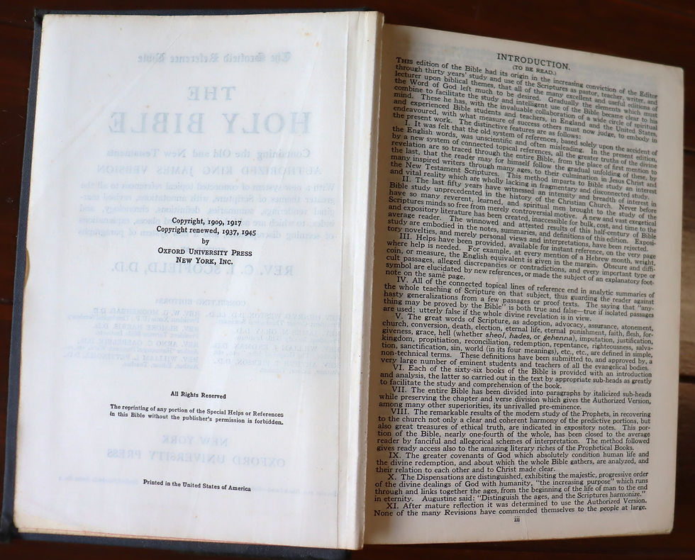 Thumbnail: Vintage The Scofield reverence Bible KJV Oxford Univ Press 1945