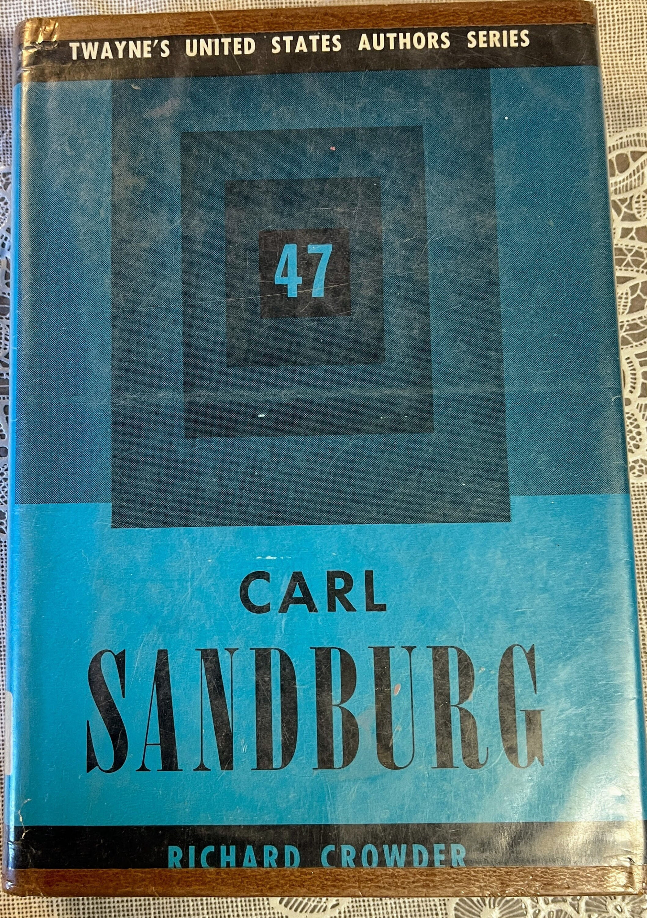Vintage hardcover Carl Sandburg by Richard Crowder Twayne's United States Auth