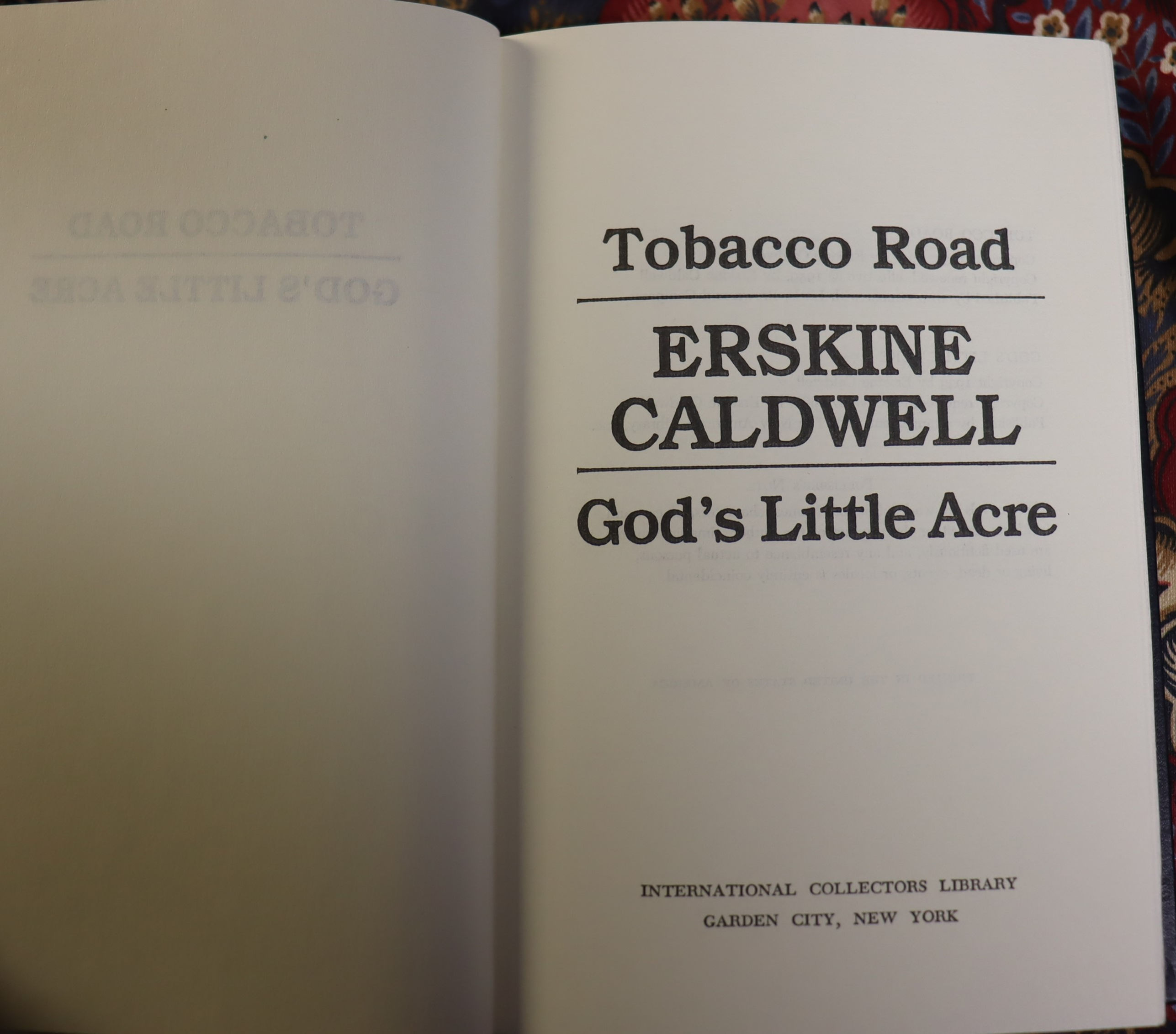 Tobacco Road-God's Little Acre-Erskine Caldwell-International Collectors Library
