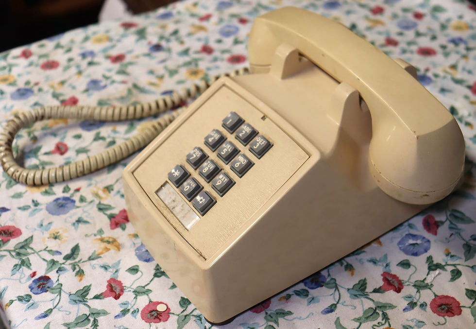 Thumbnail: Push button  ITT desk phone (untested). Very good vintage condition buttons w