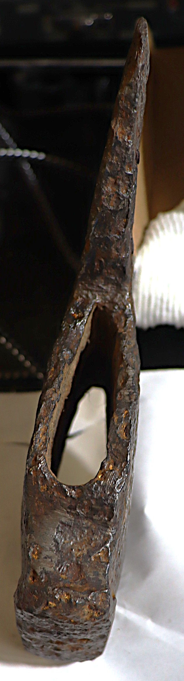 Thumbnail: Vintage 19th century Trade Ax head hand forged 6 by 6 inches