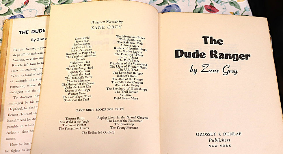 Thumbnail: The Dude Ranger by Zane Gray 1931 Grosset and Dunlap T