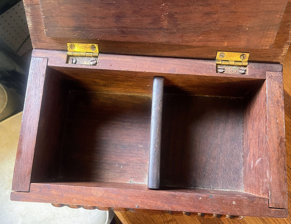 Thumbnail: Vintage solid cherry jewelry box