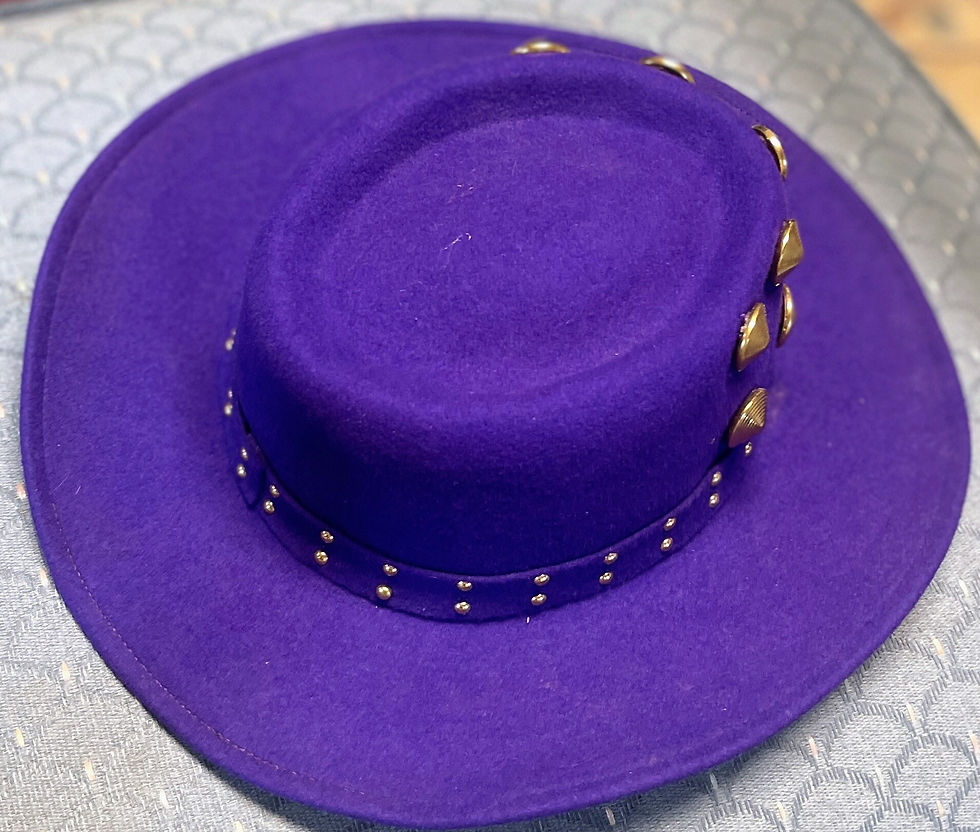Thumbnail: 2 vintage  ladies hats and a hatbox too!