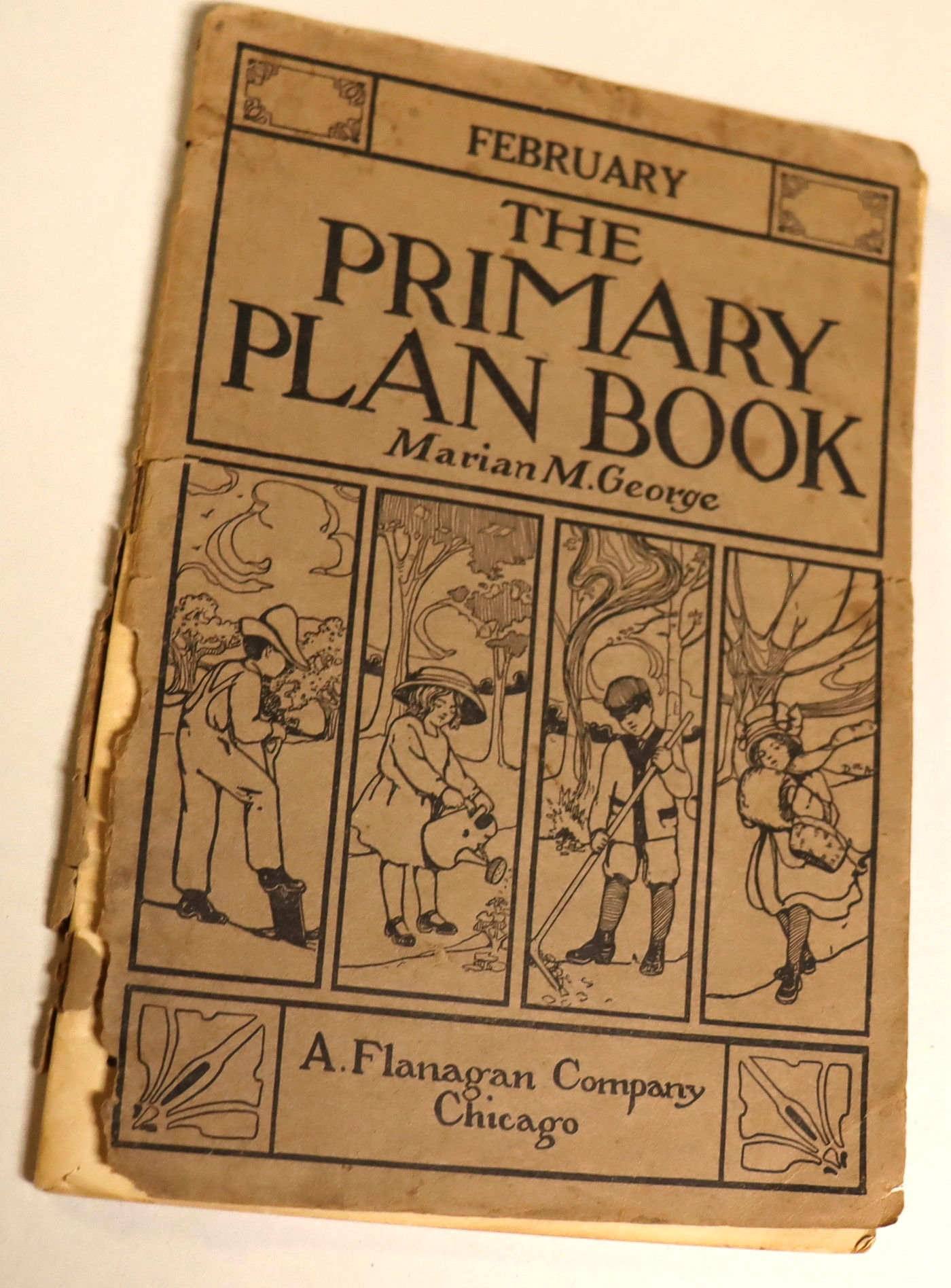 February The Primary Plan Book 1911 Marian M George   A Flanagan Co.