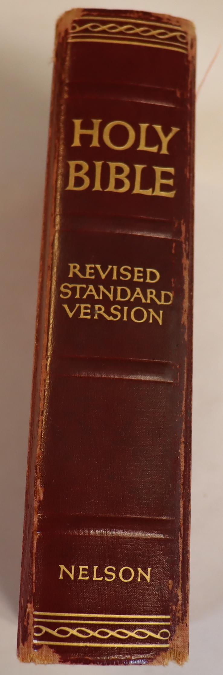 Thumbnail: Vintage Holy Bible  1952 Revised Standard Version Thomas Nelson and Sons