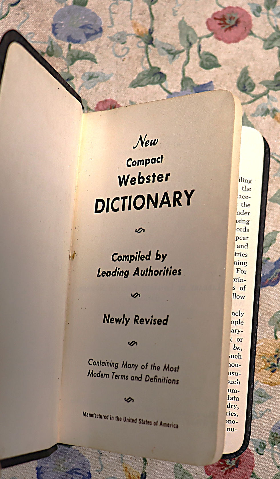 Thumbnail: Webster Dictionary Modern Revision pocket edition 1965 Follett Publishing