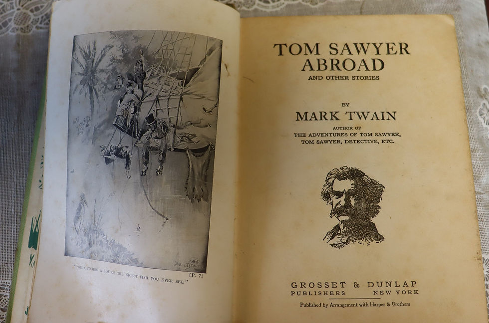 Thumbnail: Vintage Tom Sawyer  Abroad  and other stories by Mark Twain 1924 Grosset and Du