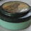 Thumbnail: Vintage Blowing Rock NC candy tin 2 12 inches round green