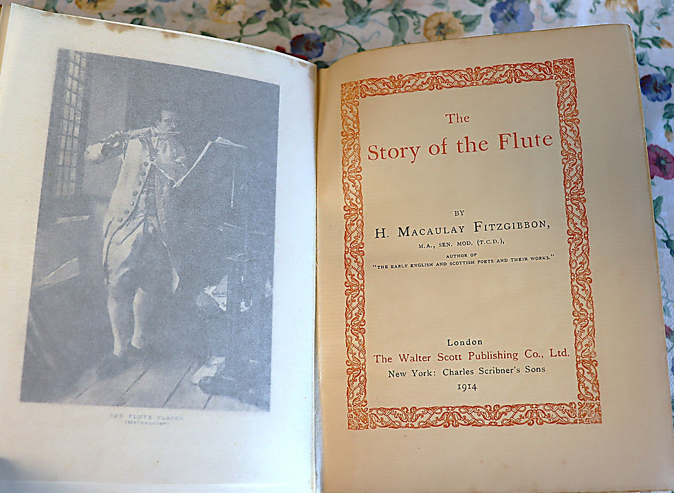 Thumbnail: The Story of the Flute by H Macaulay Fitzgibbon 1914 Walter Scott Publishing H r