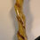 Thumbnail: Vintage hand carved twisted walking cane with duck head handle. Beautiful wood t
