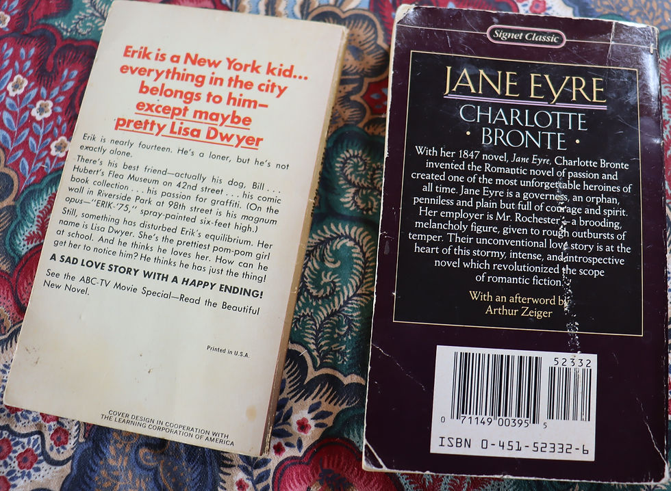 Thumbnail: 2 Vintage paperbacks,Jane Eyre Bronte and It Must be love cause I feel so dumb b