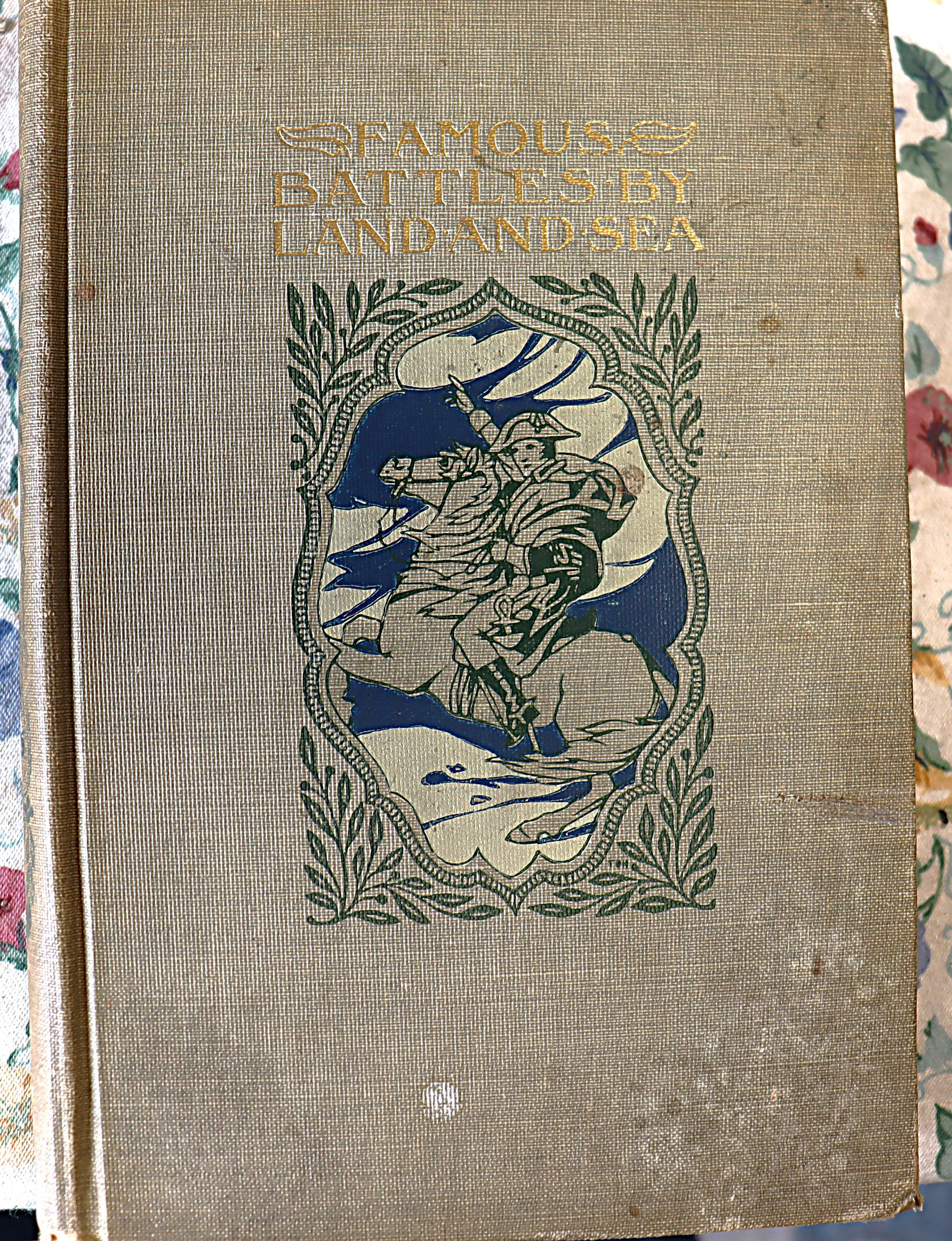 Young Folks Library Famous Battles by Land and Sea Volume xvi Hall and Locke G