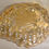 Thumbnail: Vintage Anchor Hocking Grape and leaf gold colored glass candy style dish