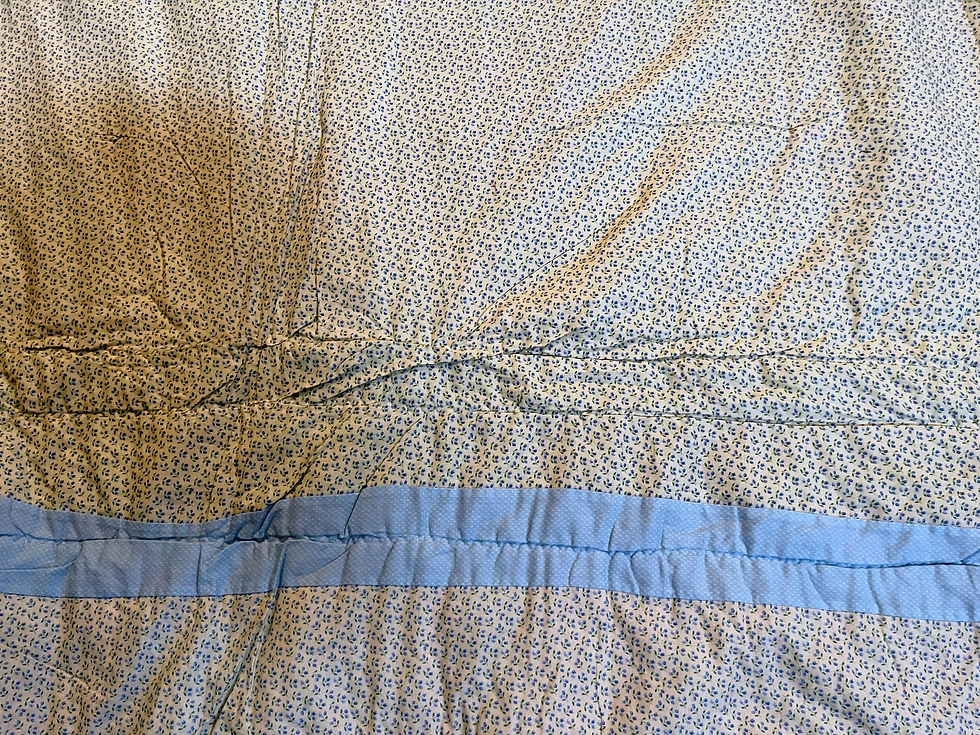 Thumbnail: Vintage 68 by 87 inches quilt