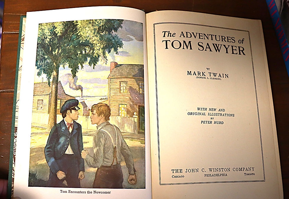 Thumbnail: The Adventures of Tom  Sawyer Mark Twain The Winston Bookshelf  1931 John Winsto