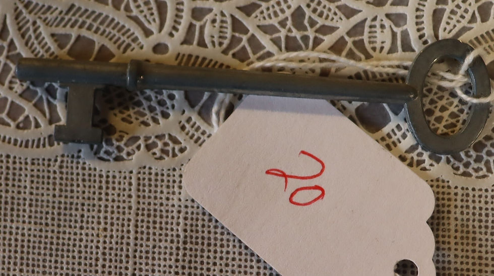 Vintage Skeleton Key  3 14 by 12 inch. #20