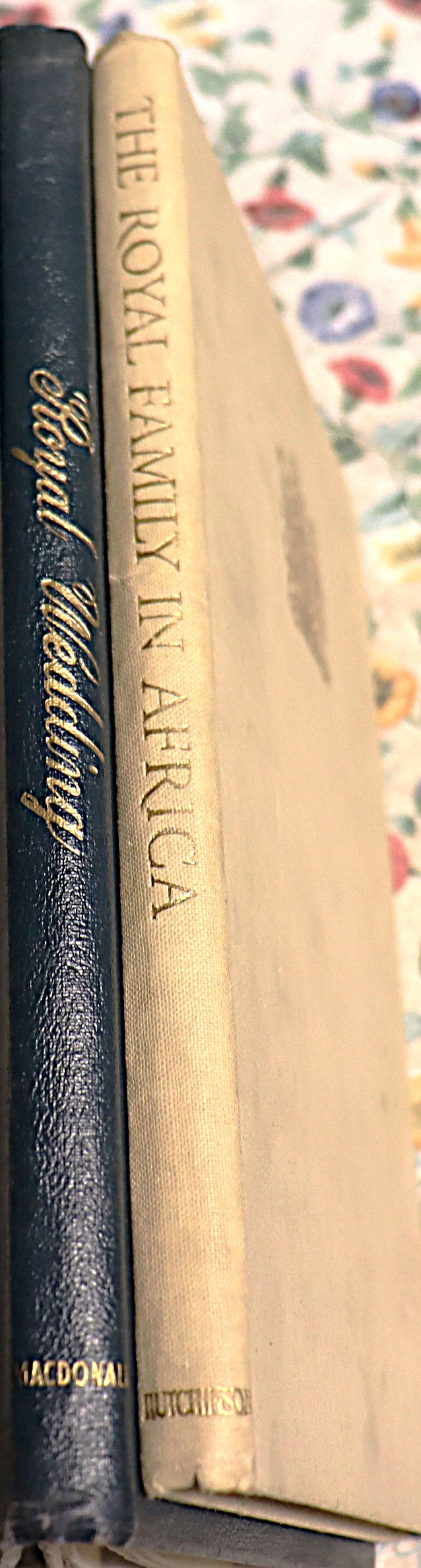 2 books about the Royals, The Royal Family in Africa 1947 by Dermot Morrah Hut