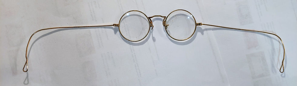 Thumbnail: Vintage eye glasses silver finish