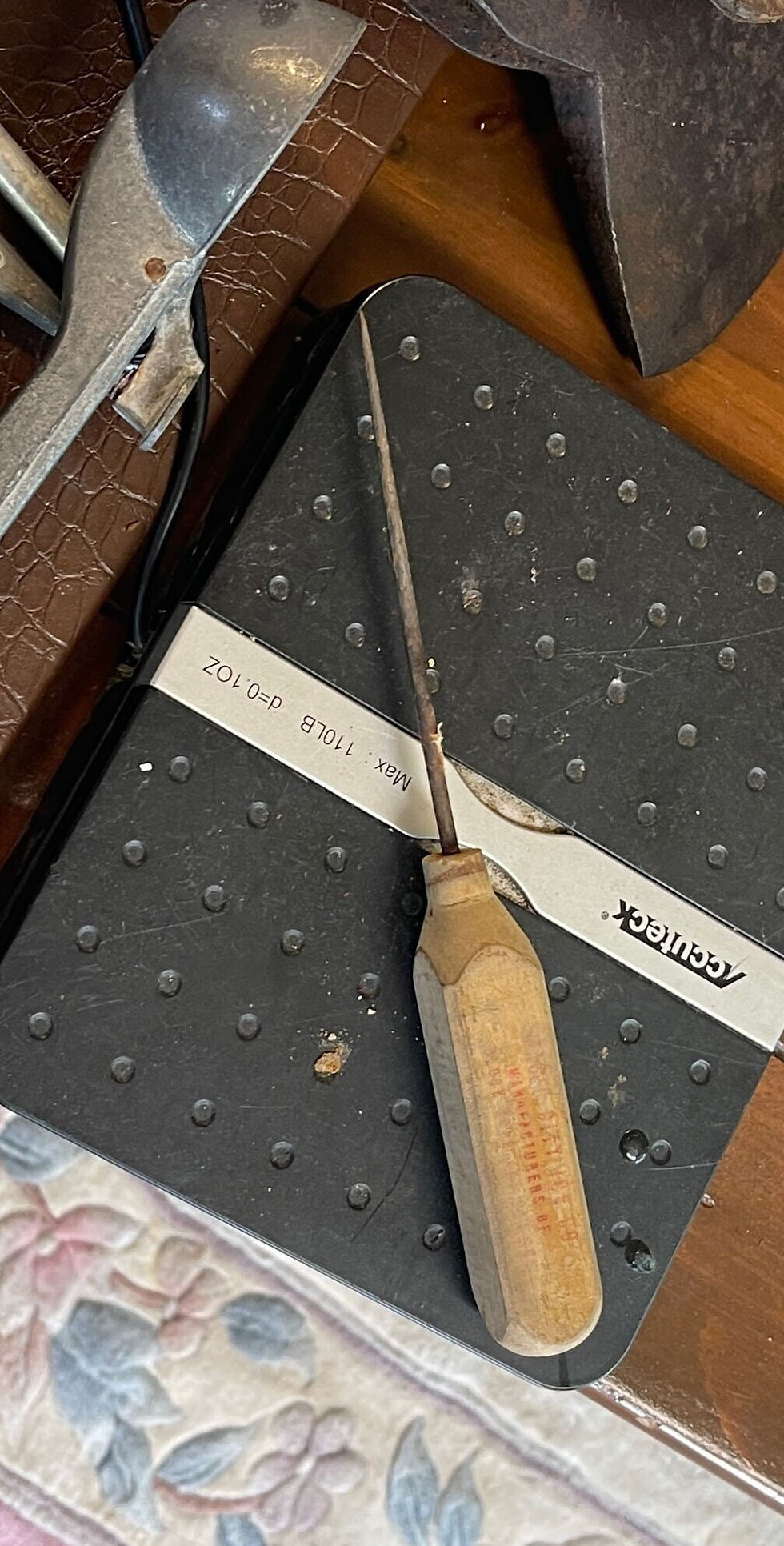 Thumbnail: Vintage Magic City Ice Co Ice pick from Binghamton NY 9 inches long