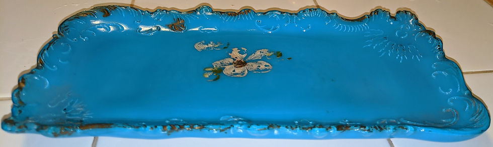 Thumbnail: Vintage blue dish