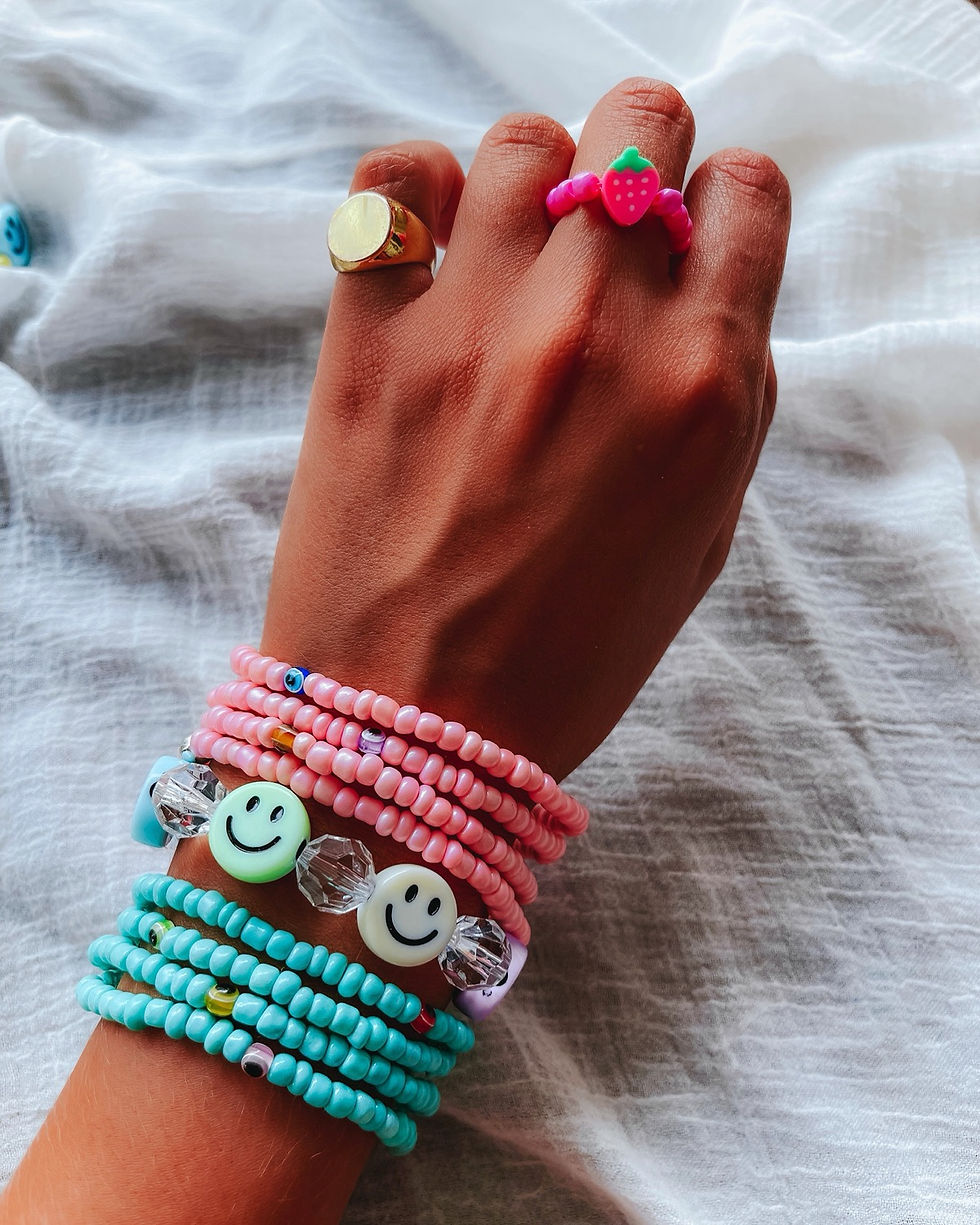 Miniatura: PULSEIRA MICANGA TRANSP + SMILE - COLORS